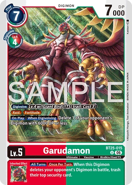 Garudamon &mdash; Digimon Card Game card