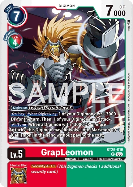 GrapLeomon &mdash; Digimon Card Game card