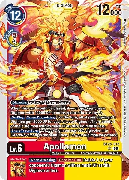 Apollomon &mdash; Digimon Card Game card