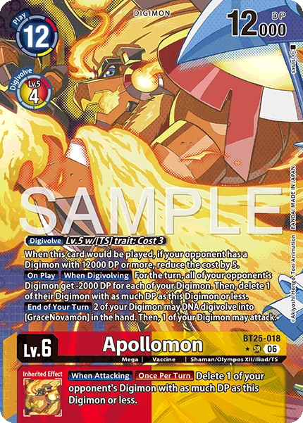 Apollomon &mdash; Digimon Card Game card