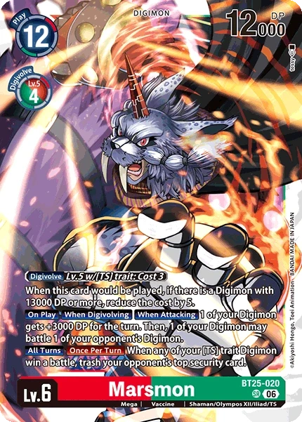 Marsmon &mdash; Digimon Card Game card