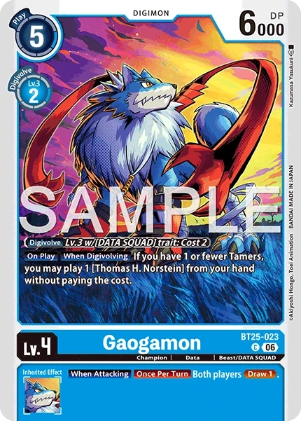 Gaogamon &mdash; Digimon Card Game card