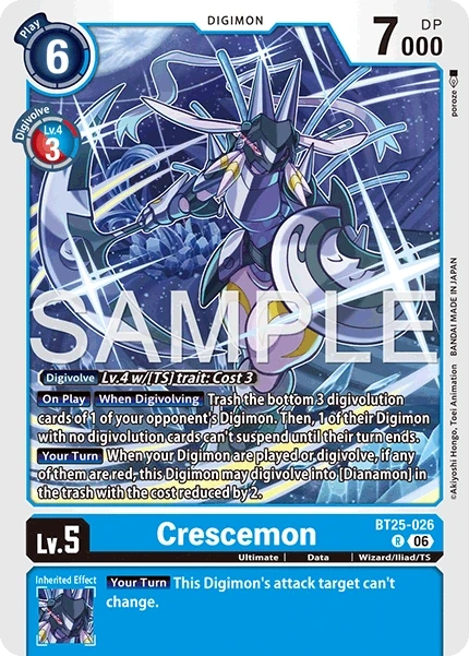 Crescemon &mdash; Digimon Card Game card
