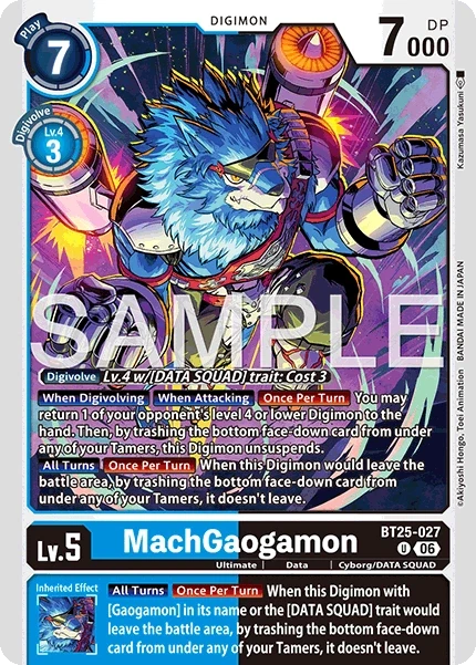 MachGaogamon &mdash; Digimon Card Game card