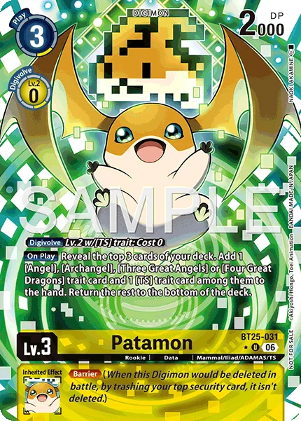 Patamon &mdash; Digimon Card Game card