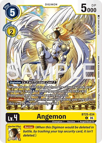Angemon &mdash; Digimon Card Game card