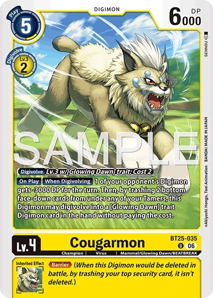 Cougarmon &mdash; Digimon Card Game card
