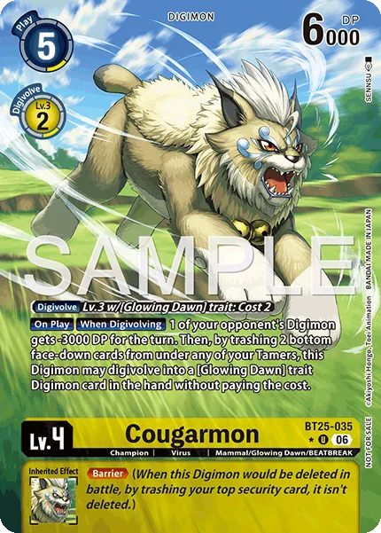 Cougarmon &mdash; Digimon Card Game card
