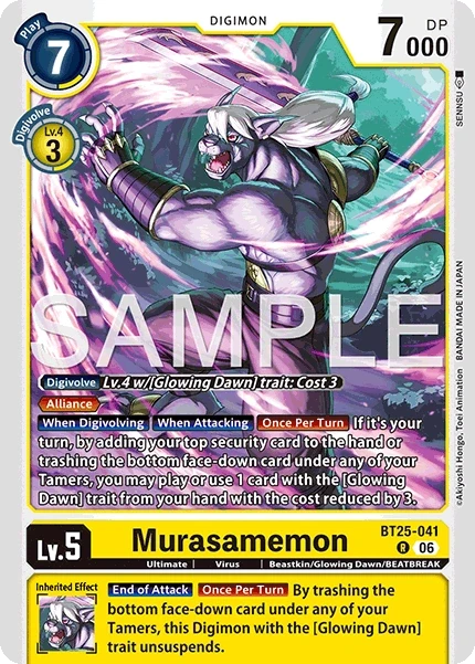 Murasamemon &mdash; Digimon Card Game card