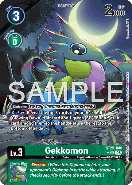 Gekkomon &mdash; Digimon Card Game card