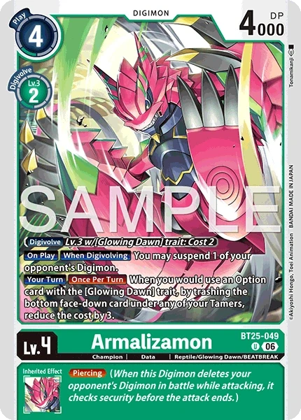 Armalizamon &mdash; Digimon Card Game card