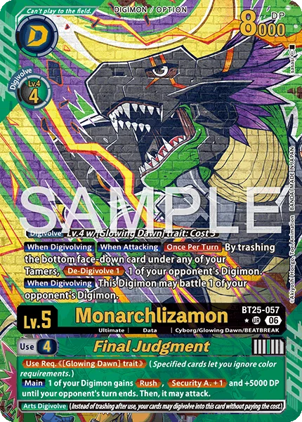 Monarchlizamon &mdash; Digimon Card Game card