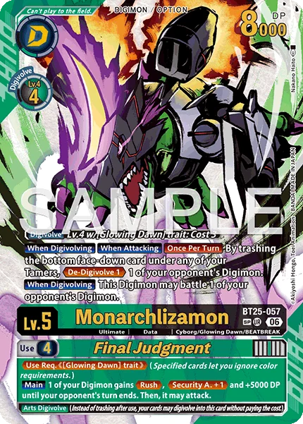 Monarchlizamon &mdash; Digimon Card Game card