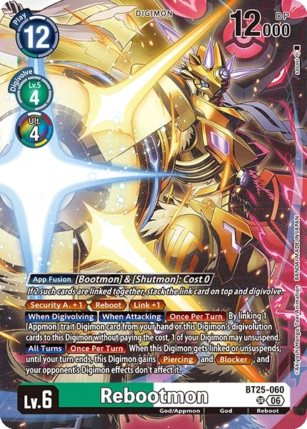 Rebootmon &mdash; Digimon Card Game card