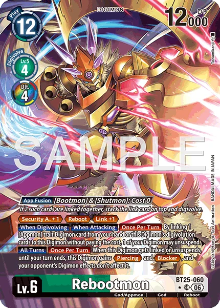 Rebootmon &mdash; Digimon Card Game card