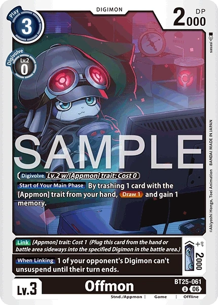 Offmon &mdash; Digimon Card Game card