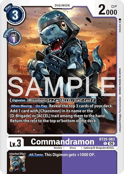 Commandramon &mdash; Digimon Card Game card