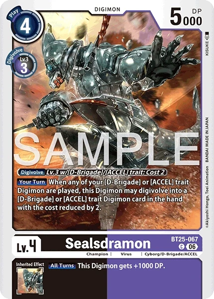 Sealsdramon &mdash; Digimon Card Game card