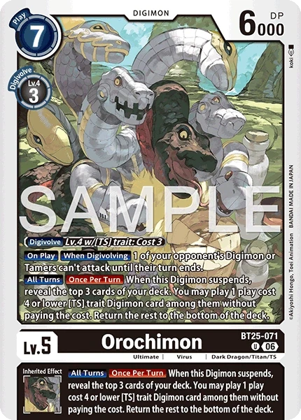 Orochimon &mdash; Digimon Card Game card