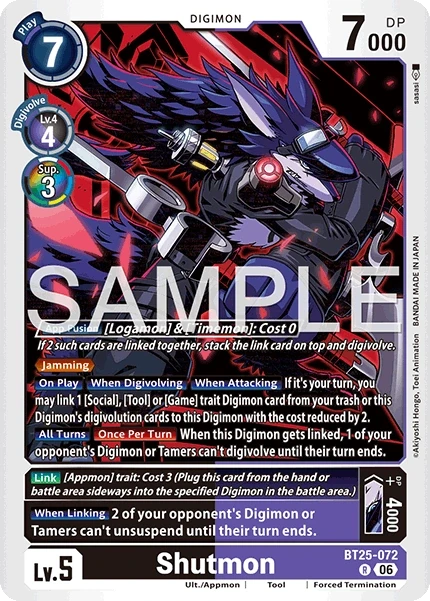 Shutmon &mdash; Digimon Card Game card