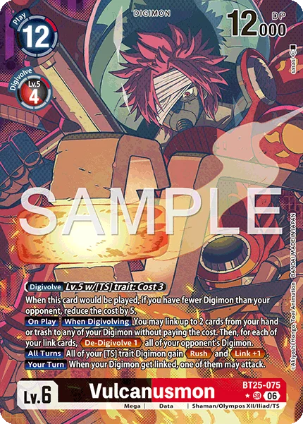 Vulcanusmon &mdash; Digimon Card Game card