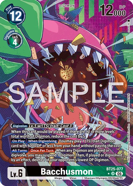 Bacchusmon &mdash; Digimon Card Game card
