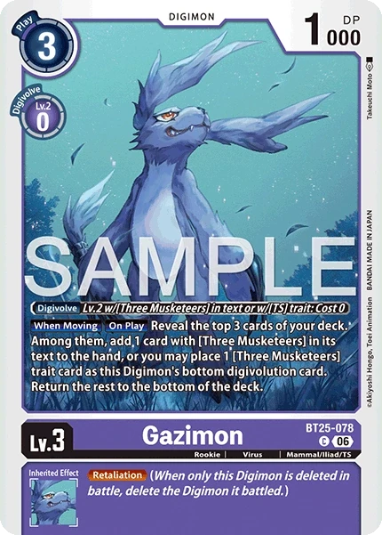 Gazimon &mdash; Digimon Card Game card