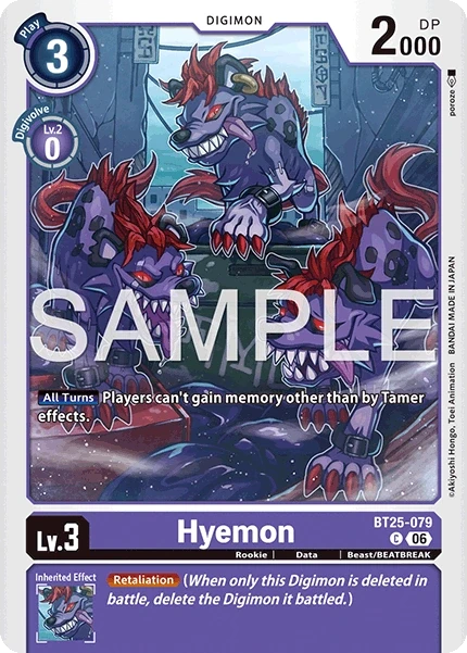 Hyemon &mdash; Digimon Card Game card