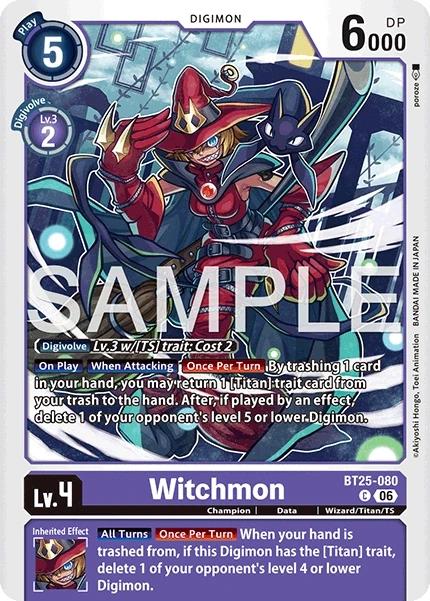 Witchmon &mdash; Digimon Card Game card