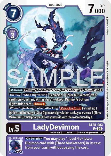 LadyDevimon &mdash; Digimon Card Game card