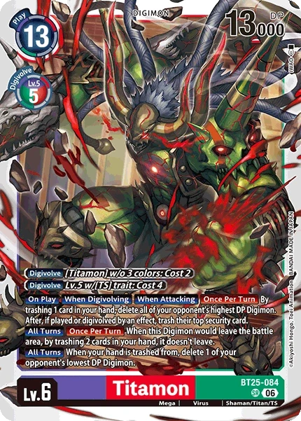 Titamon &mdash; Digimon Card Game card
