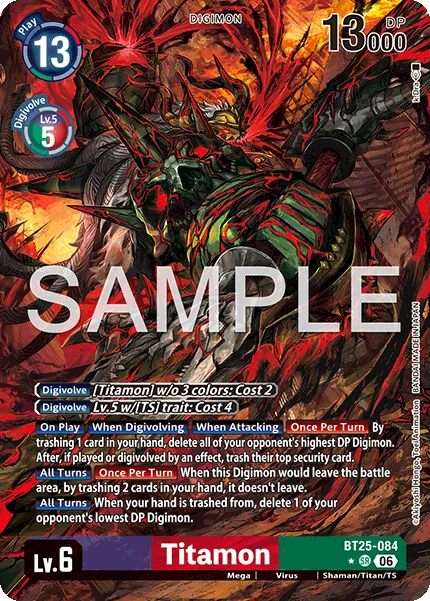 Titamon &mdash; Digimon Card Game card