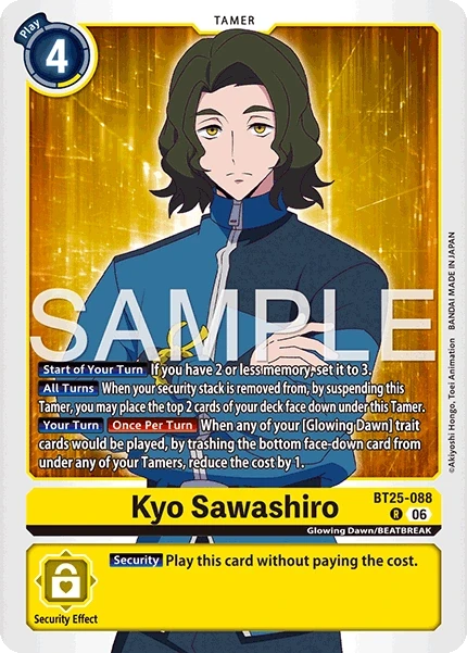 Kyo Sawashiro &mdash; Digimon Card Game card
