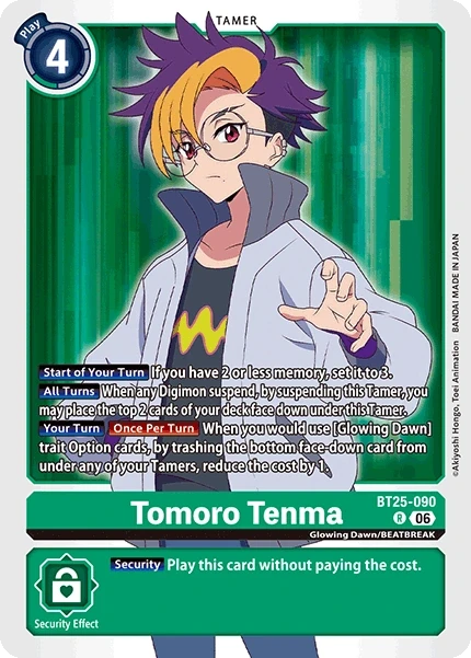 Tomoro Tenma &mdash; Digimon Card Game card