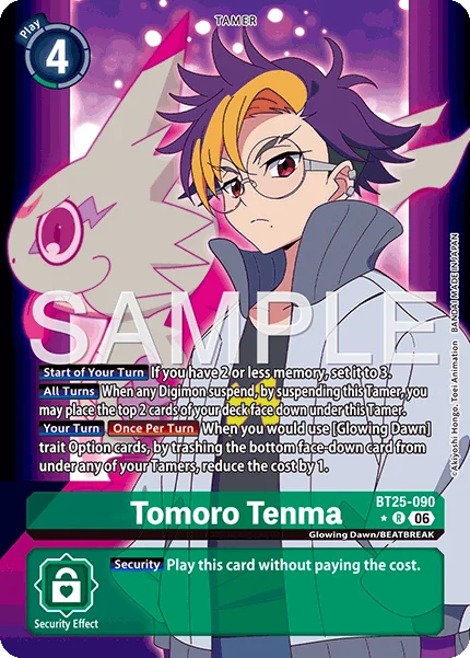 Tomoro Tenma &mdash; Digimon Card Game card