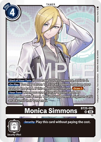 Monica Simmons &mdash; Digimon Card Game card