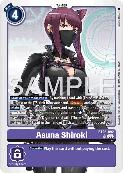 Asuna Shiroki &mdash; Digimon Card Game card