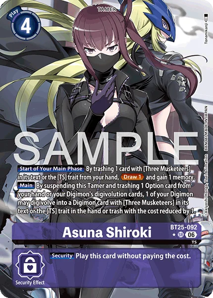 Asuna Shiroki &mdash; Digimon Card Game card