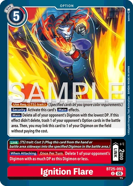 Ignition Flare &mdash; Digimon Card Game card