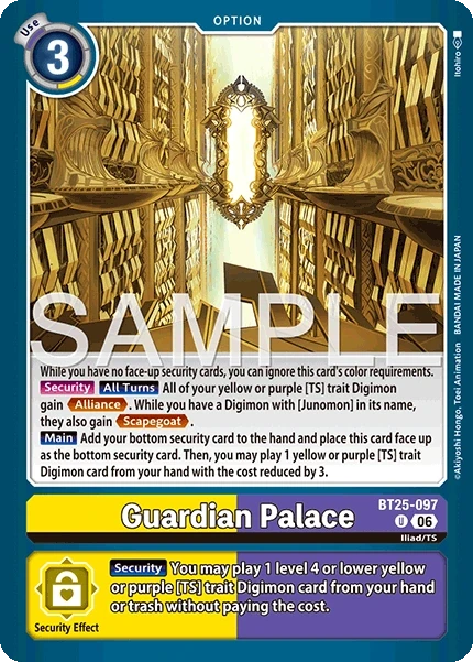 Guardian Palace &mdash; Digimon Card Game card