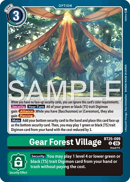 Gear Forest Village &mdash; Digimon Card Game card