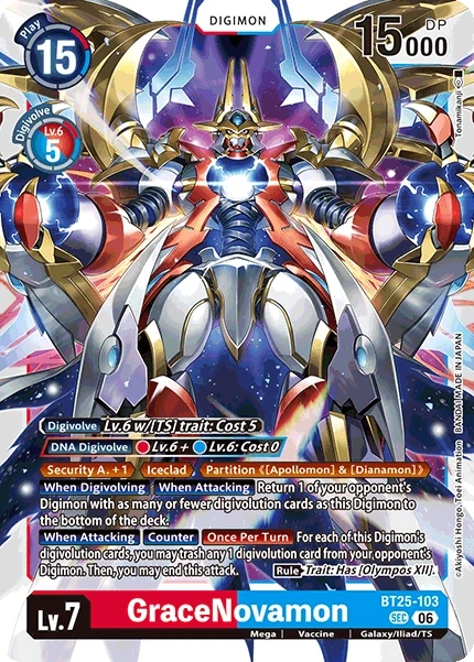 GraceNovamon &mdash; Digimon Card Game card