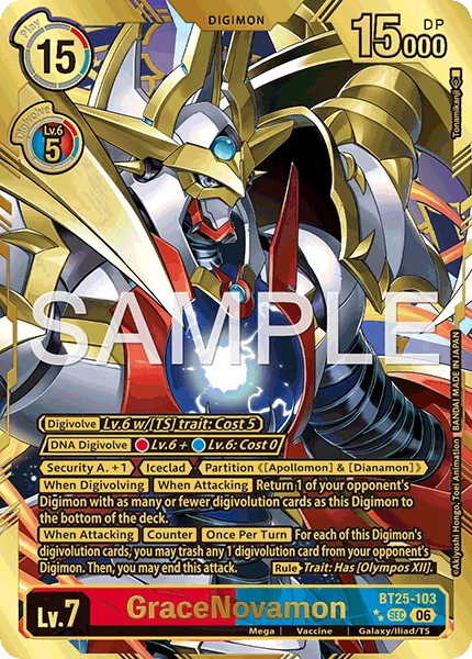 GraceNovamon &mdash; Digimon Card Game card