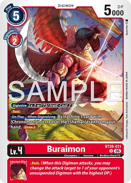 Buraimon &mdash; Digimon Card Game card