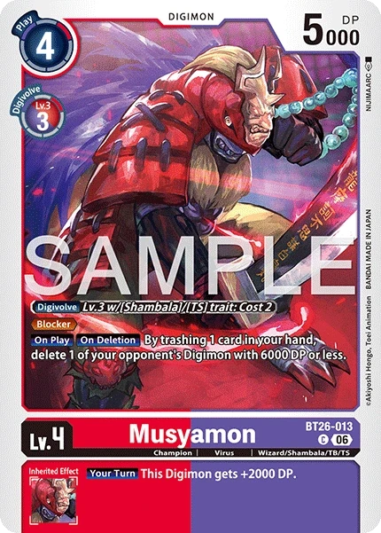 Musyamon &mdash; Digimon Card Game card