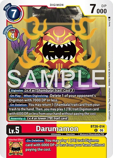 Darumamon &mdash; Digimon Card Game card