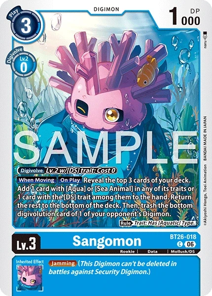 Sangomon &mdash; Digimon Card Game card