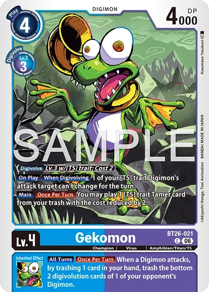 Gekomon &mdash; Digimon Card Game card
