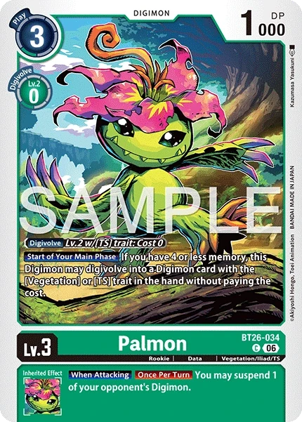 Palmon &mdash; Digimon Card Game card