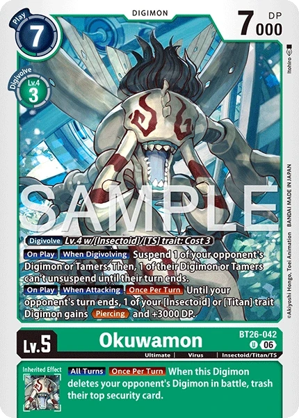 Okuwamon &mdash; Digimon Card Game card